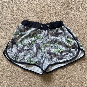 Marvel Black and White Graphic Women's Athletic Shorts